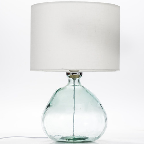 Blue glass lamp deals base